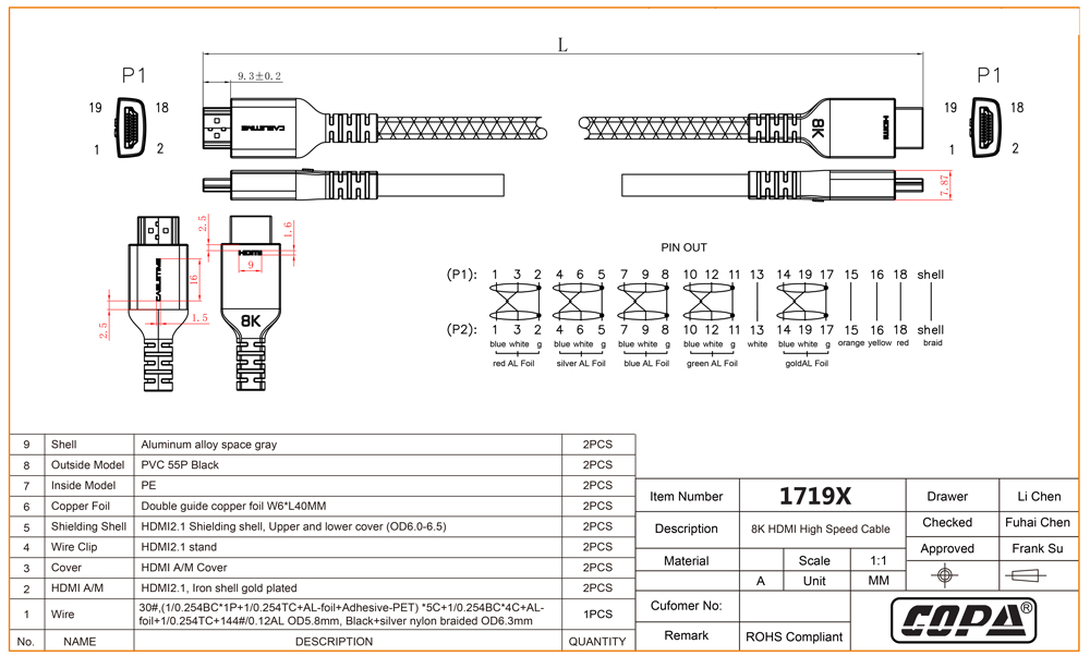 כבל HDMI 2.1