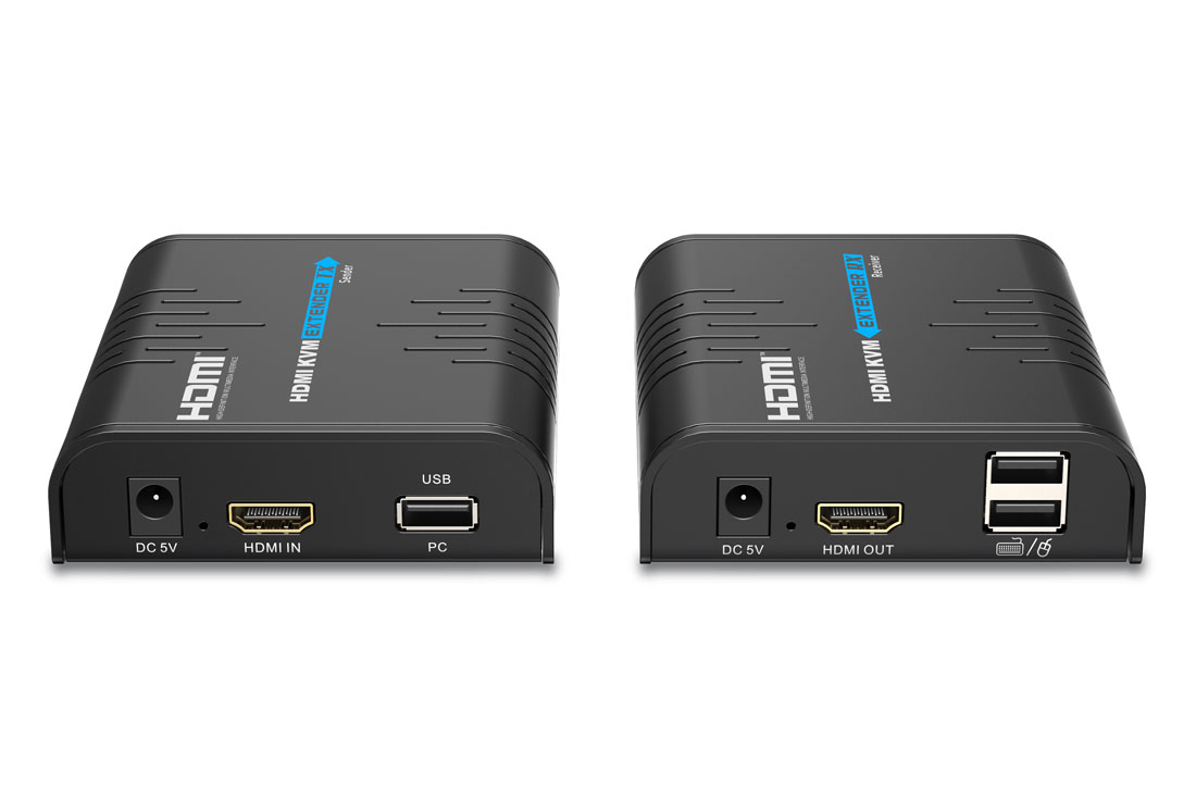 מרחיק KVM USB HDMI עד 120 מ׳