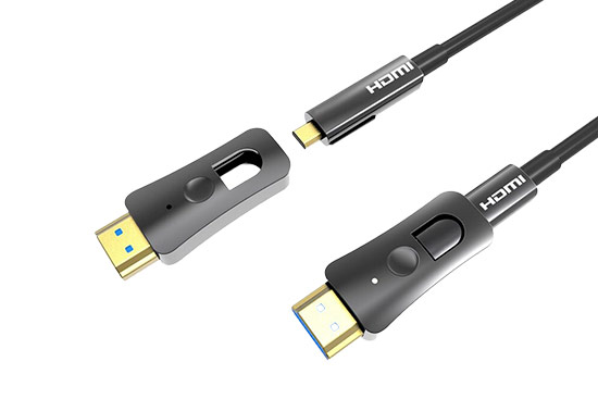 כבל אופטי HDMI תומך 4K-60HZ באורכים שונים עם ראש פריק
