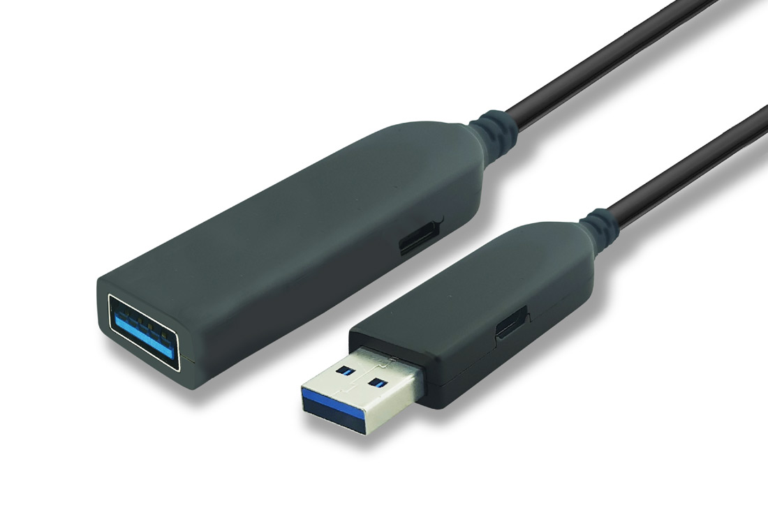 כבל מאריך USB3.0 אופטי באורכים 10/15/20