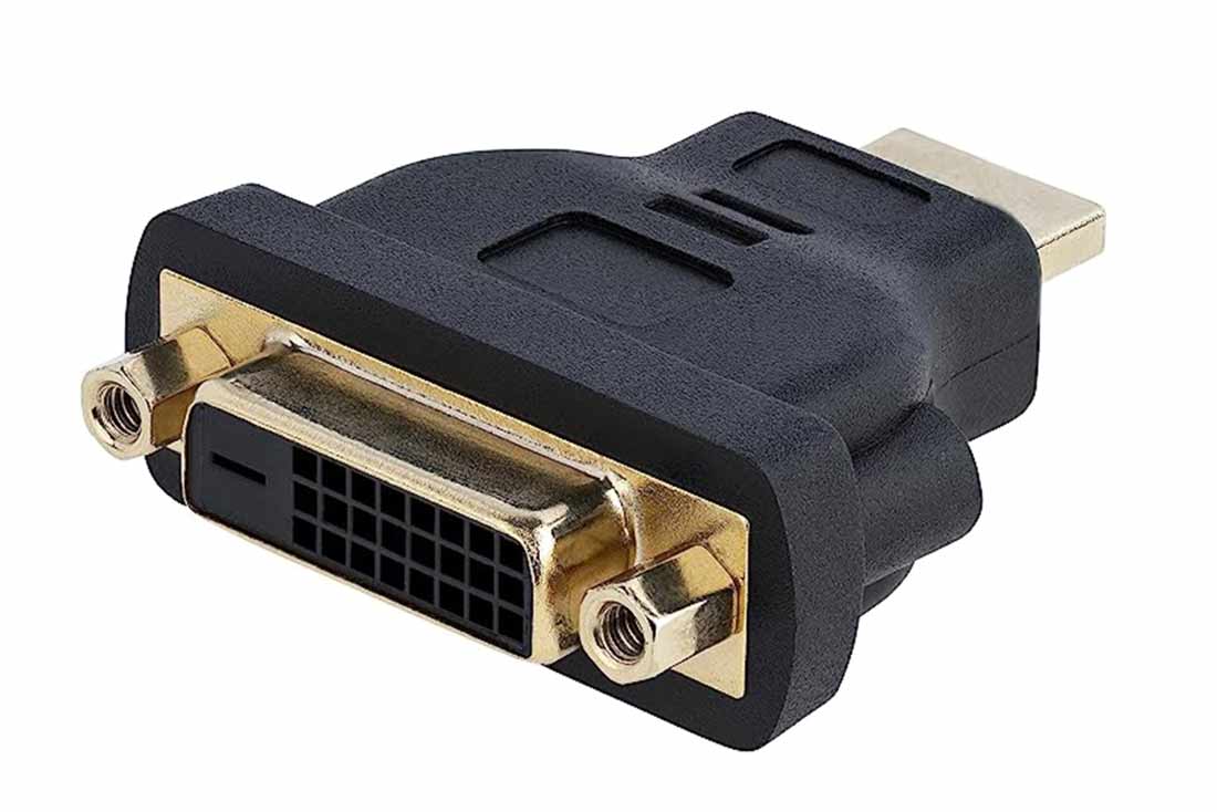 מעביר שקע DVI לתקע HDMI