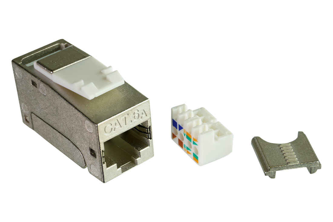 שקע RJ45 קצר קיסטון CAT6/6A/7