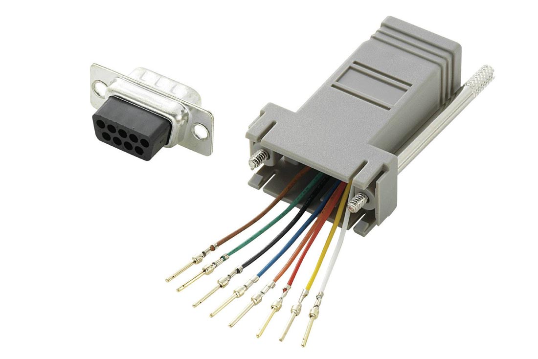 מעביר תקע D15 HD צפוף לשקע RJ-45