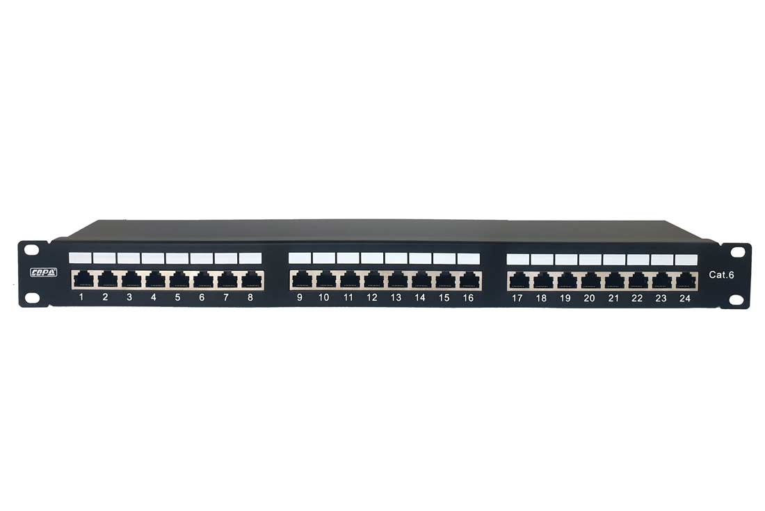 פאץ´ פנל 24 פורטים "19 | CAT6