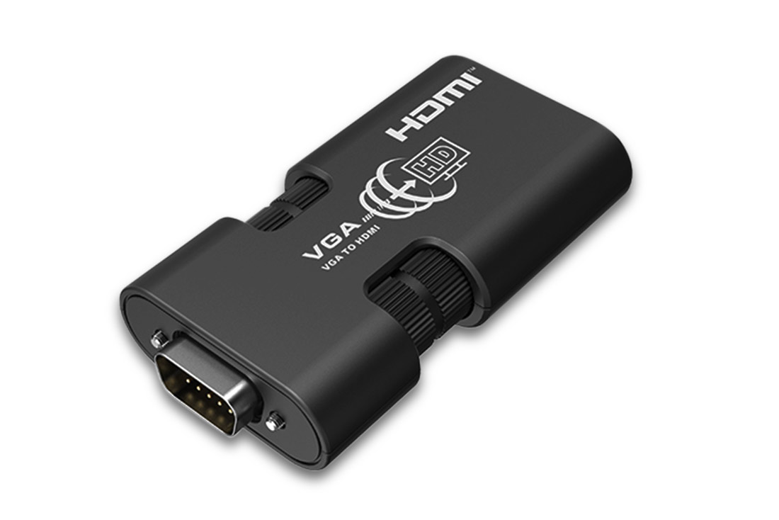 ממיר מ-VGA + AUDIO TO HDMI