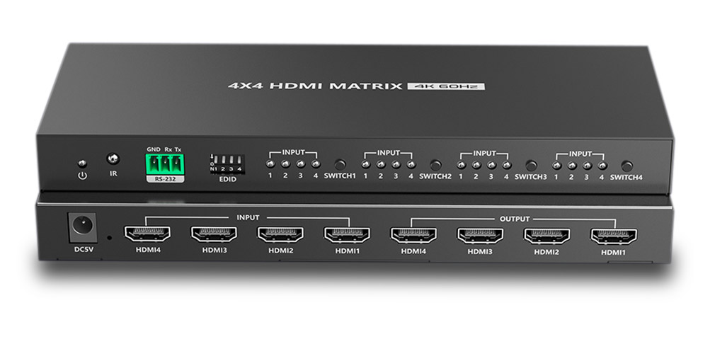 מטריצה HDMI 4X4 4K@60Hz