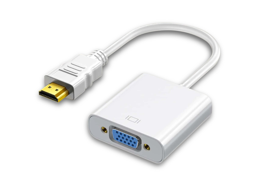 ממיר HDMI ל VGA + אודיו פאסיבי כבל קצר