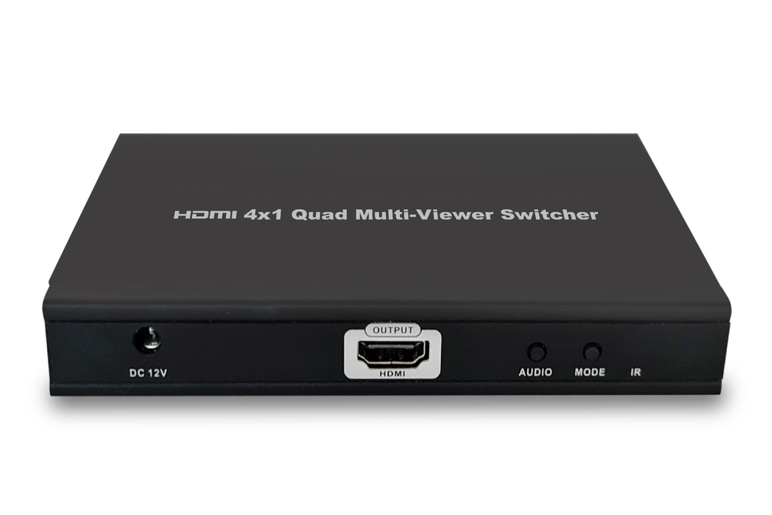 מתאם קוואד HDMI 4X1 Multi-Viewer Switcher 1080P 60Hz