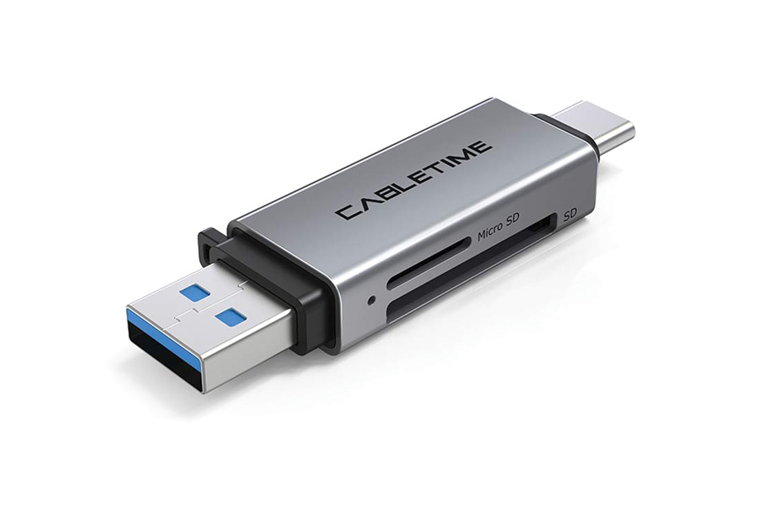 קורא כרטיסים USB3.0 A+USB TYPE C