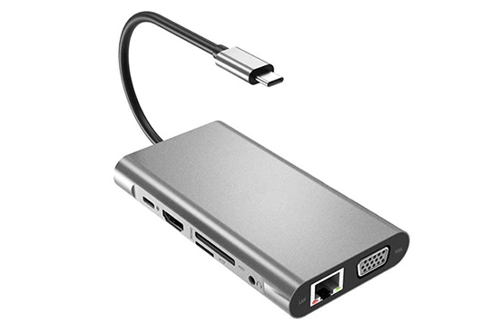 תחנת עגינה USB-C 10-IN-1 HUB