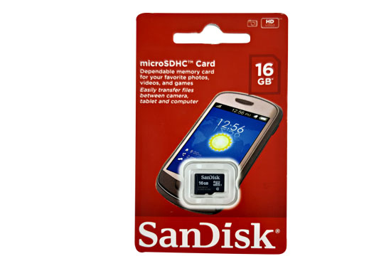 כרטיס מיקרו MICRO-SD 16GB SanDisk